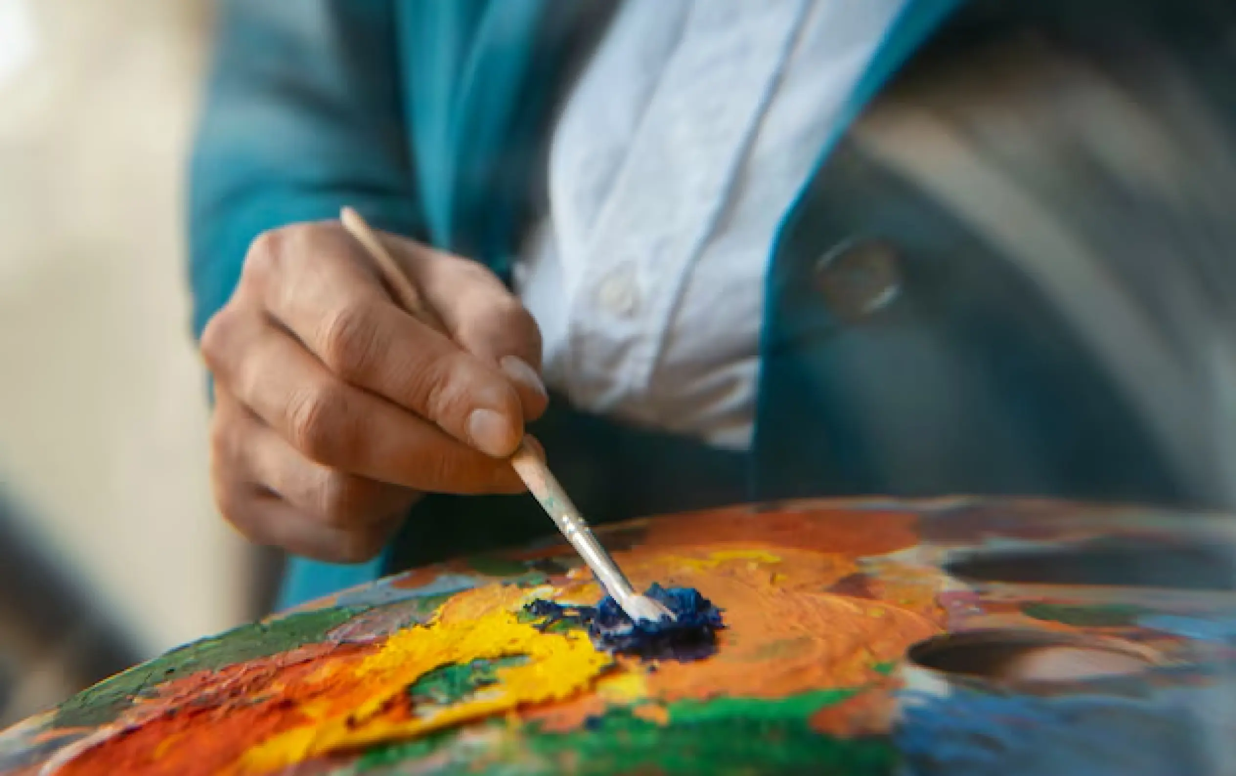 Holding Paint